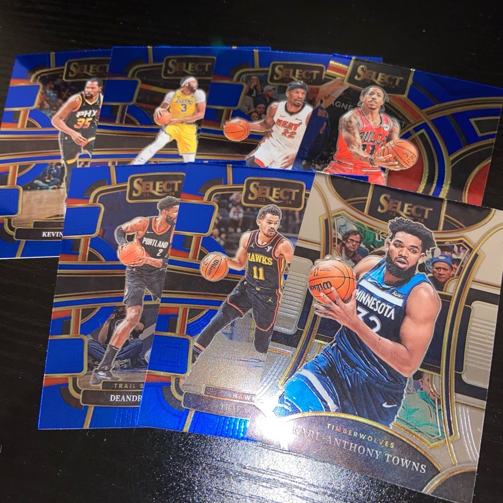 SELECT BASKETBALL Card Lot Of 7ea Trae Young Kevin Durant Anthony Towns